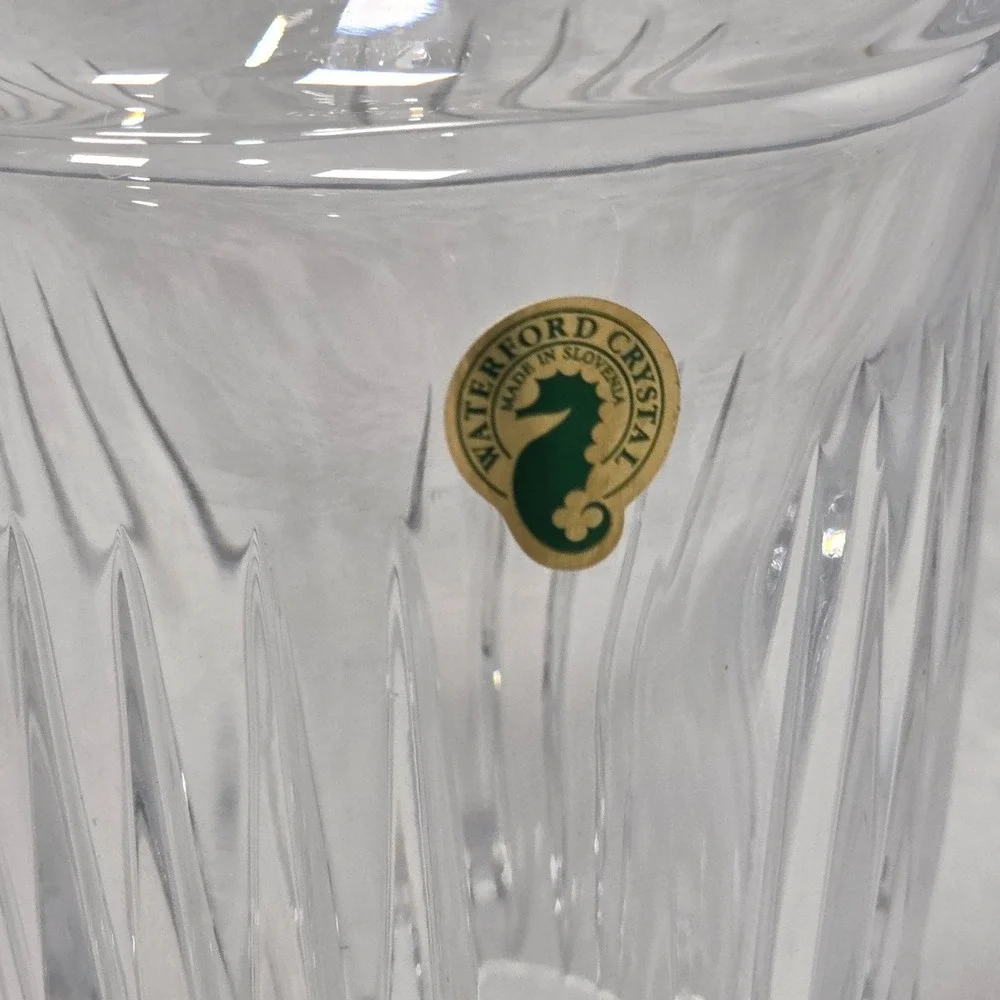 Waterford Clarion Decanter Vintage Clear Lead Crystal Wedge Cut Barware 12.5in